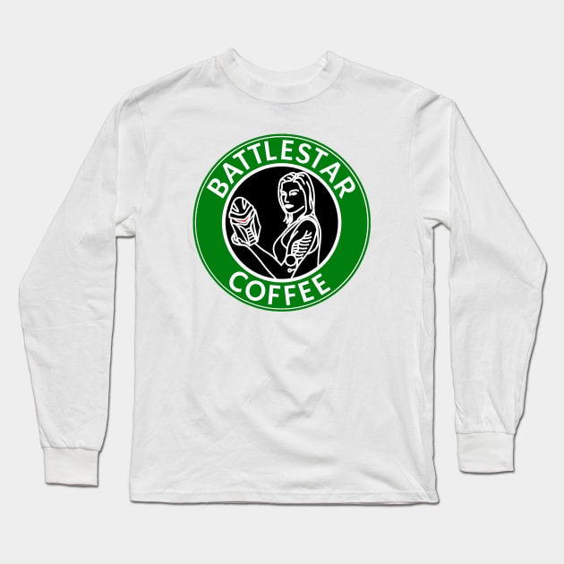 Battlestar Coffee Long Sleeve T-Shirt by slvrhwks
